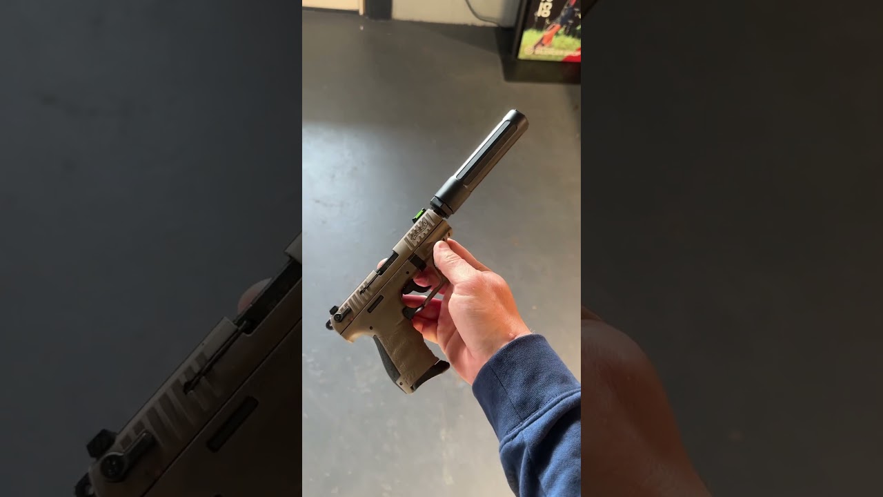 Walther P22 Tactical, she was told to be quiet! #shorts