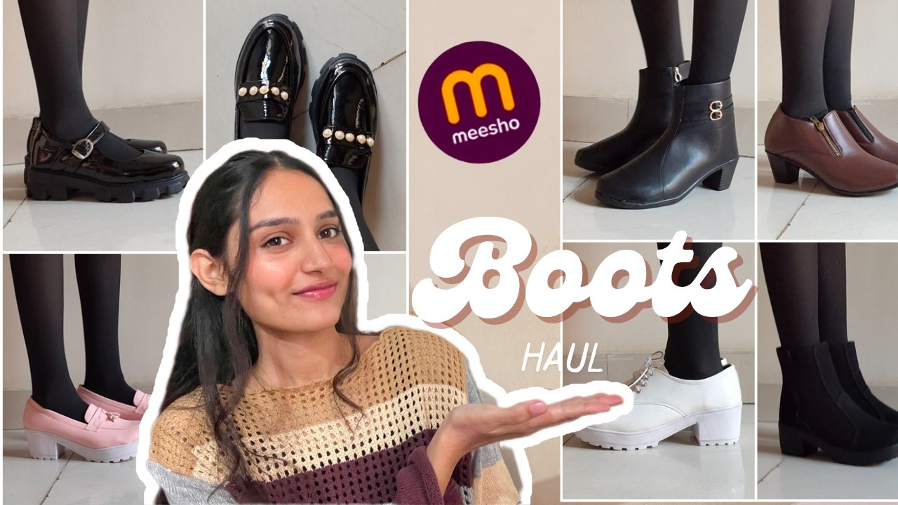 *MEESHO* Boots Haul😍l Affordable & Pinteresty #meesho #bootshaul 