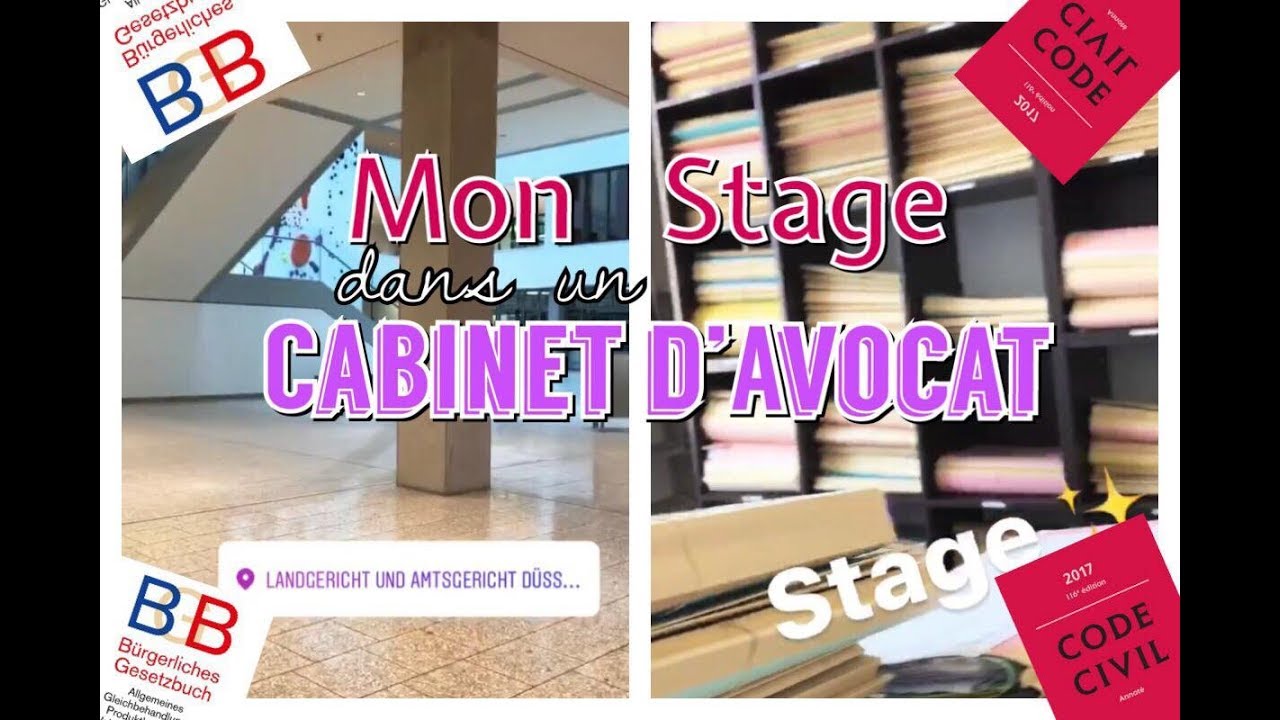Mon stage dans un cabinet d'Avocat