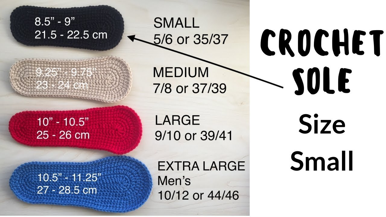 Crochet Sole Small