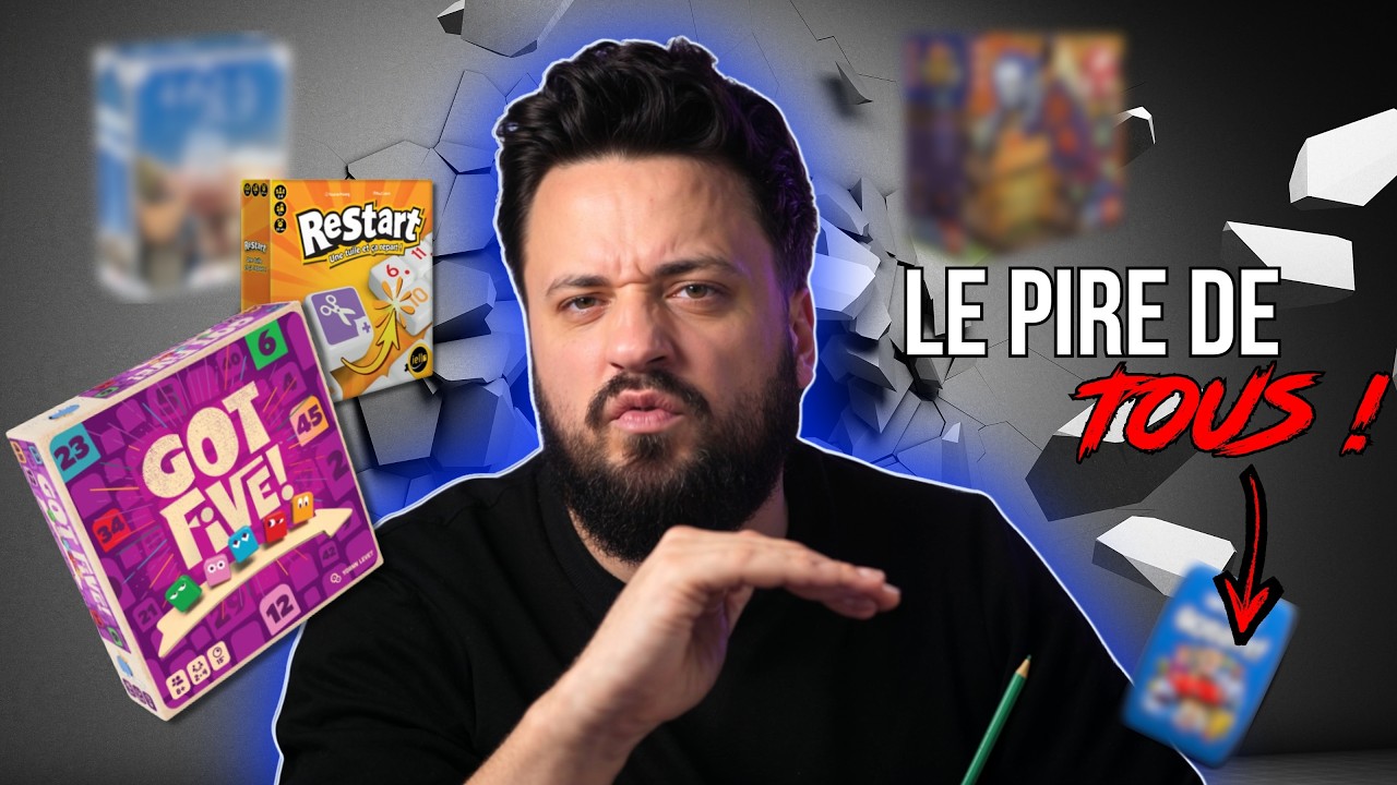 5 Jeux de soci&eacute;t&eacute;, dont le pire de TOUS !?