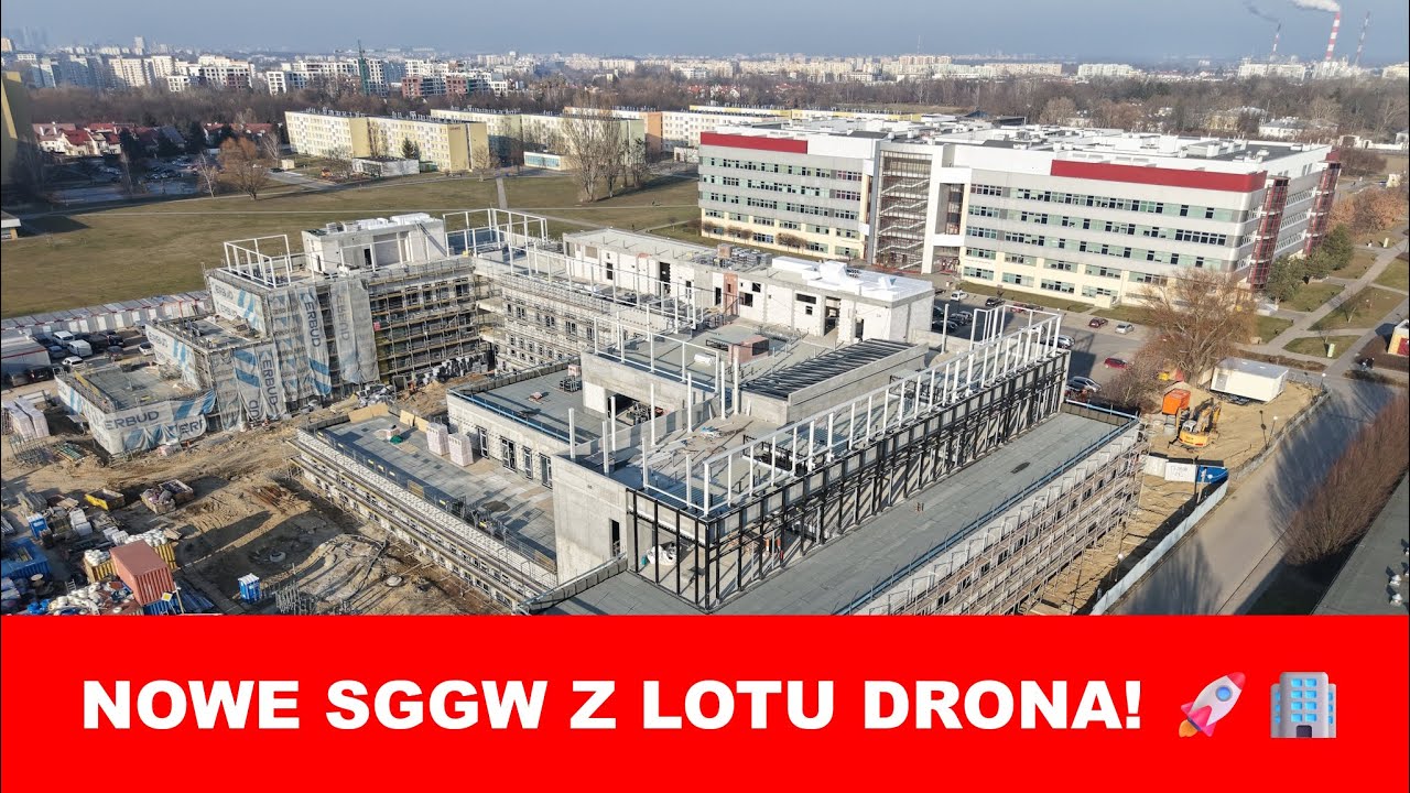 Nowy Budynek SGGW z Lotu Ptaka | DJI Air 3S 🏢🚁