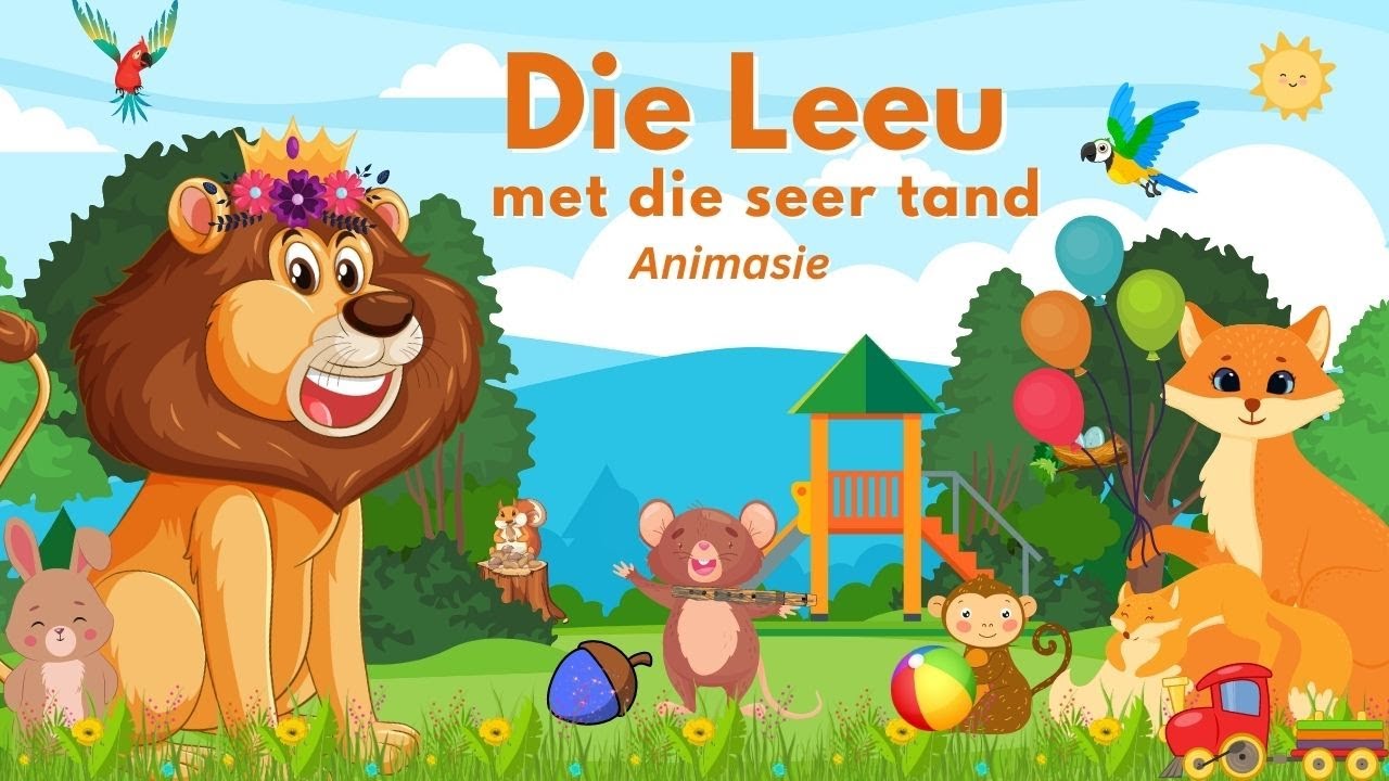 Afrikaanse Animasie Stories vir Kinders  | Die leeu met die seer tand | Kleuterstories