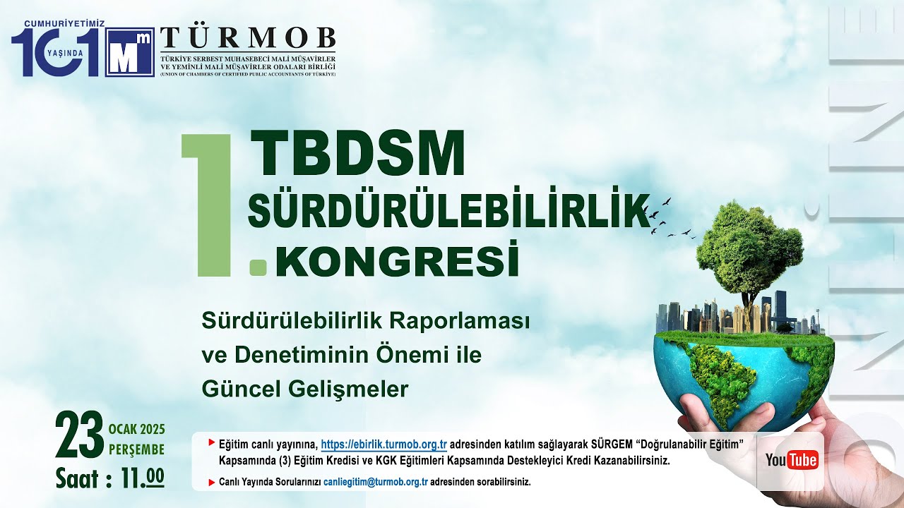 1.TBDSM SÜRDÜRÜLEBİLİRLİK KONGRESİ