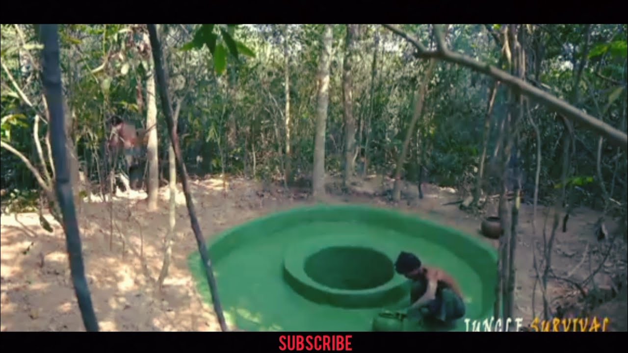 Build Deep Hole Underground Swimming Pool