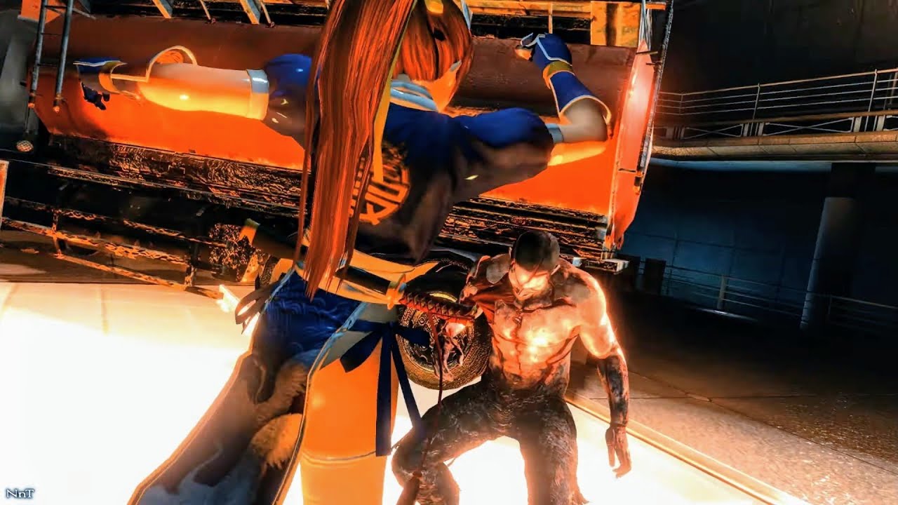 MAI & KASUMI VS T-REX Boss (V2) - RESIDENT EVIL 6
