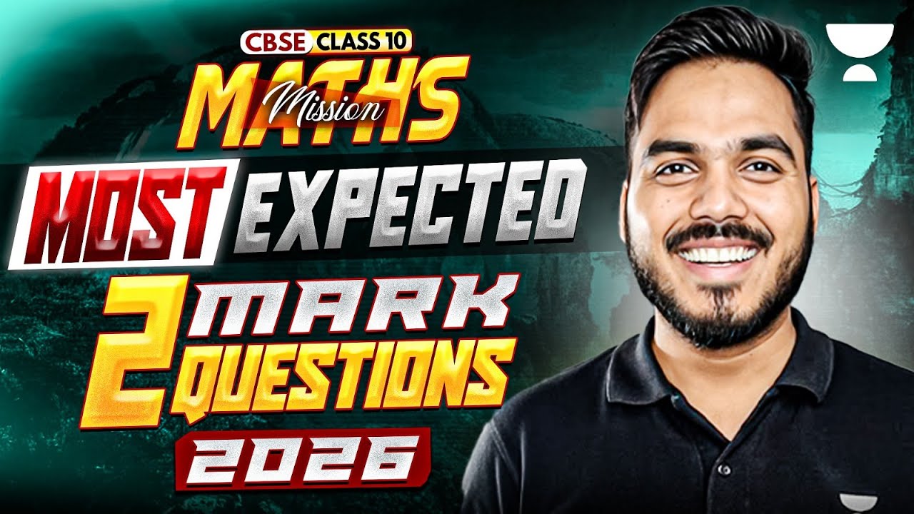 Class 10 Complete Maths 2026 | Most Important 2 Marks Questions | Boards Special | Abhinay Sir
