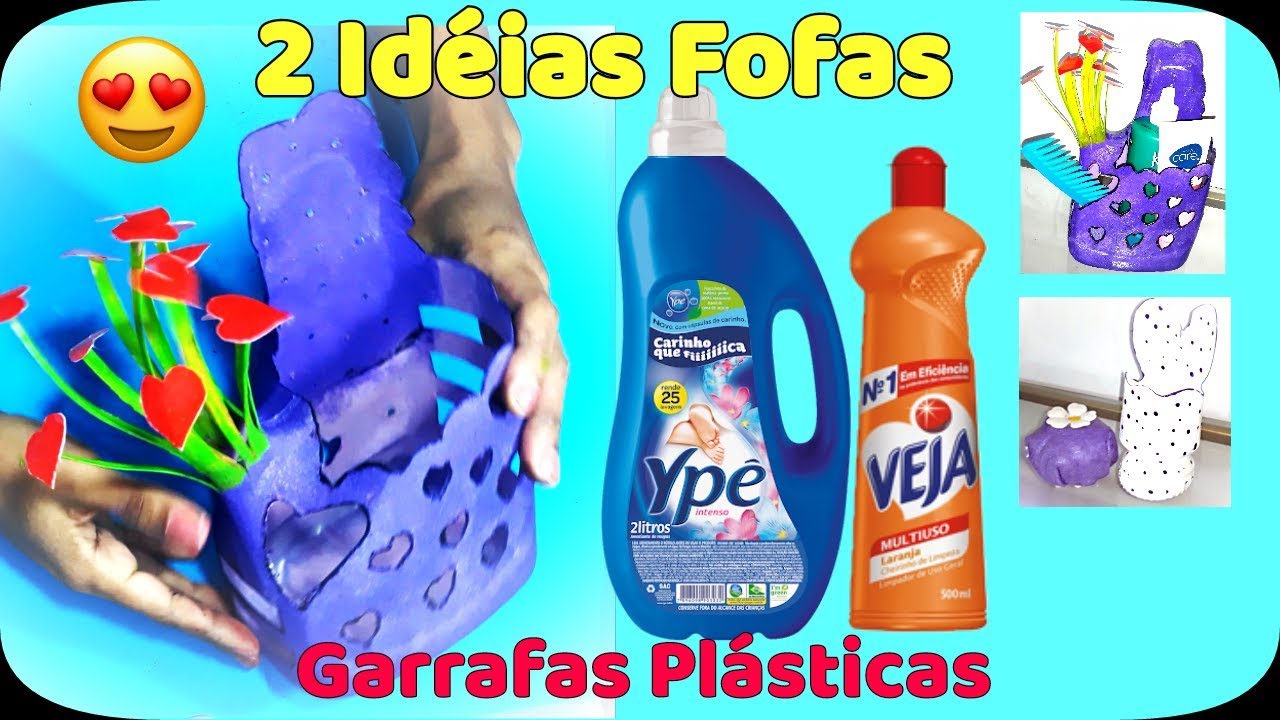 COMO REAPROVEITAR EMBALAGENS PLÁSTICAS/ ORGANIZADOR SUSPENSO COM GARRAFAS DE AMACIANTE