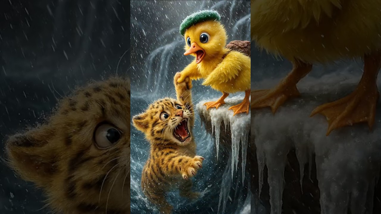 The Most Unexpected Rescue: Duckling Saves Leopard Cub 🐥✨ 