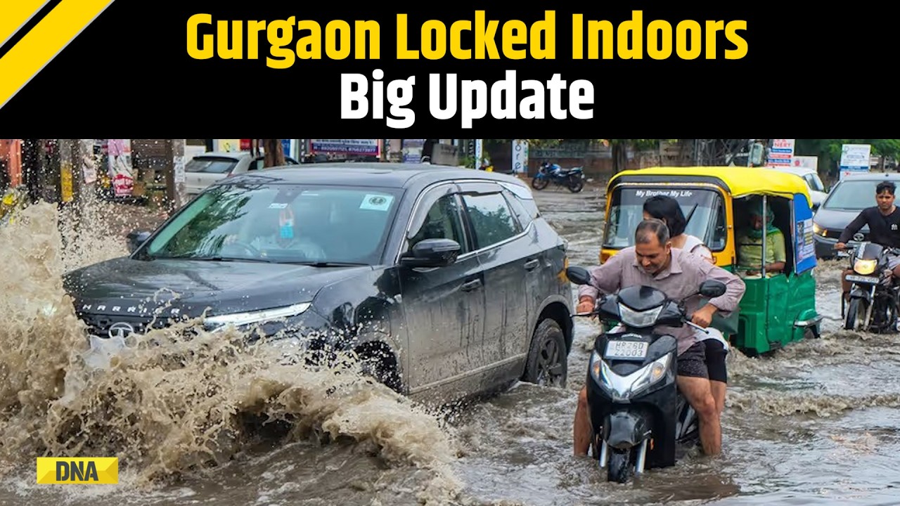Gurugram Rain News: WFH Advisory After Roads Flood, Traffic Crawls | Gurgaon WFH Update