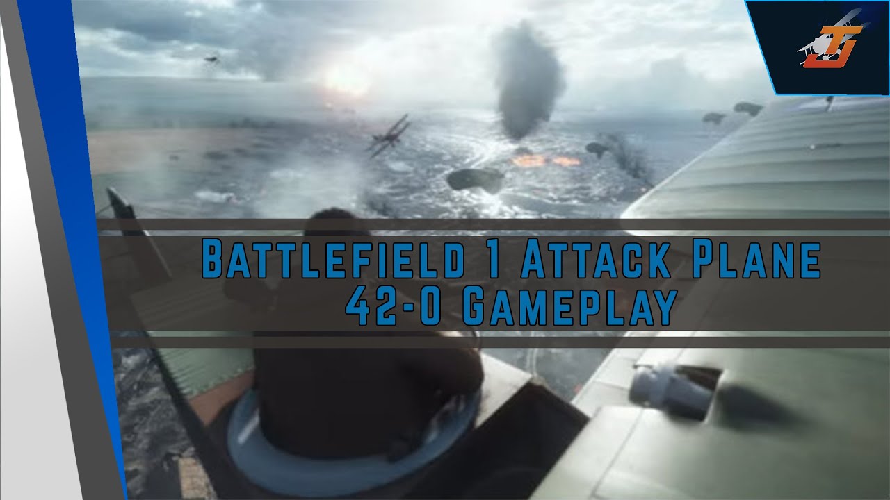 Battlefield 1 BETA: 42-0 | Attack Plane Gameplay (Ground Support Loadout)