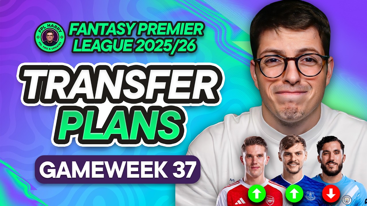 MY FPL GW37 TRANSFER PLANS! 📝 SAKA VS GYOKERES VS 3x DEFENCE 🔴 | Fantasy Premier League Tips 2025/26