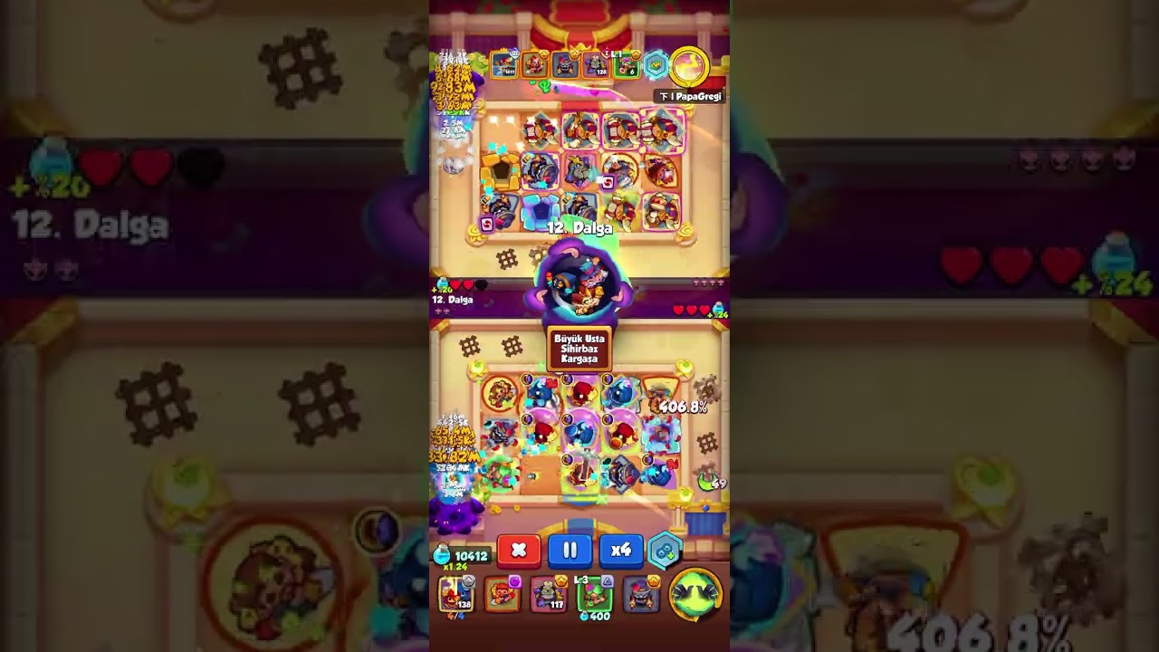 Rush Royale 15 Twins vs Reen 3 Bard 