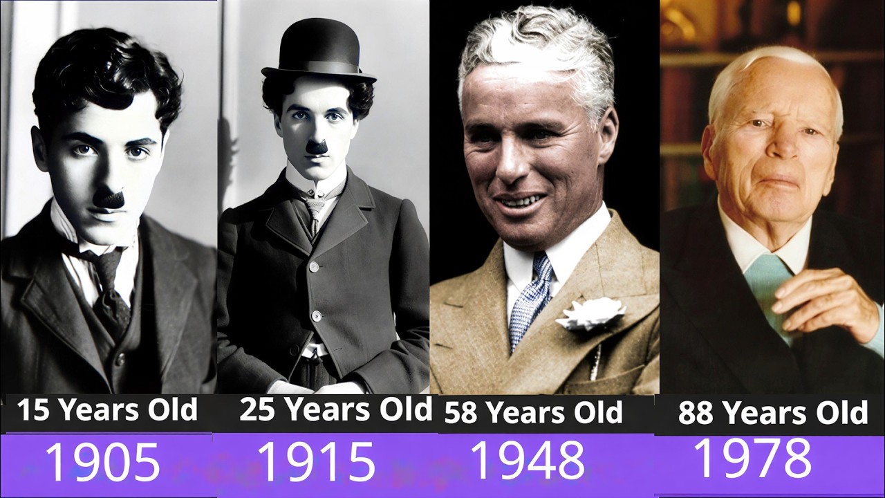 Charlie Chaplin: Transformation From 1 to 88 Years Old | Life Story in Pictures
