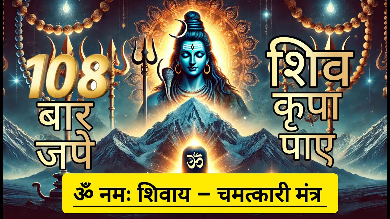 🔱 ॐ नमः शिवाय 108 बार | महादेव का चमत्कारी मंत्र | Om Namah Shivaya Chanting 🔱