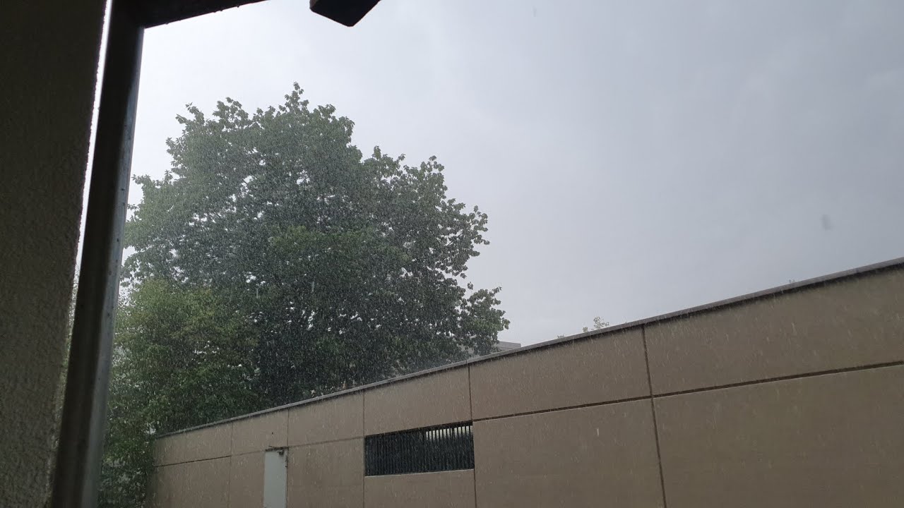 Kleines Donnerwetter wird zum Starkregen & Gewitter + Minute 4:10 Sirene am 26.08.2022 Teil 2/2_4K