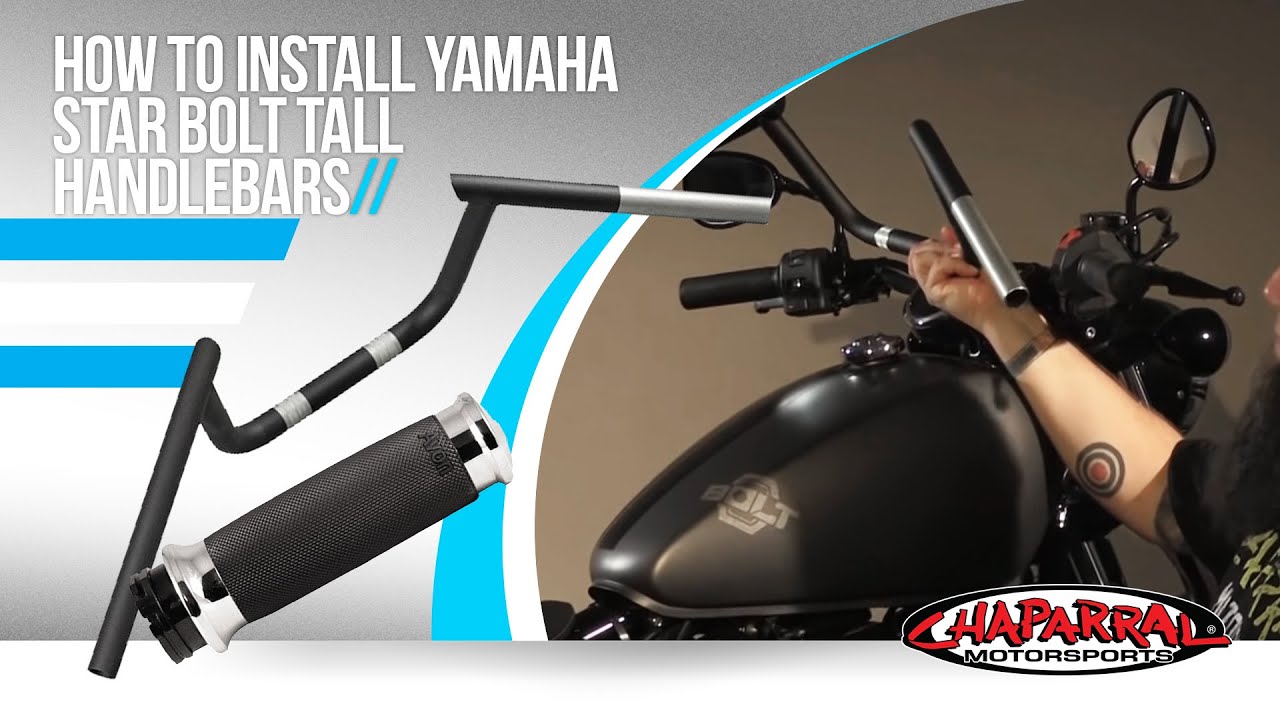 How to install Yamaha Star Bolt Tall Handlebars, Extended Throttle/Clutch/Brake Lines, and Grips