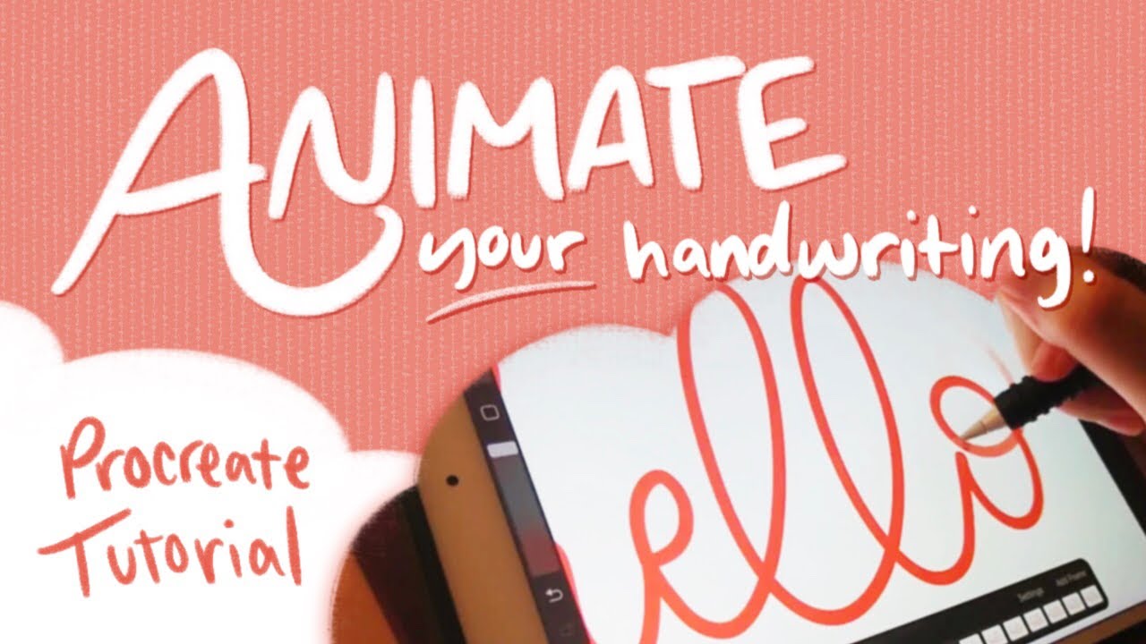 How To Animate Your Handwriting ❊ Cozy Procreate Tutorial ❊