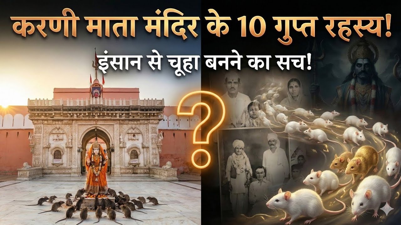 करनी माता मंदिर देशनोक के पूरे गुप्त रहस्य 😲 ! कैसे बनी माता चूहों की देवी और क्यूँ बनी ? #karnimata
