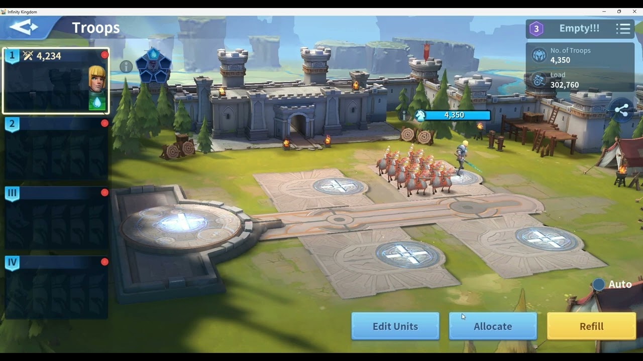 How to create a one soldier one immortal march in Infinity Kingdom