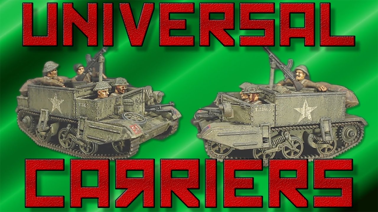 Painting Bolt Action Universal Carriers [28mm]