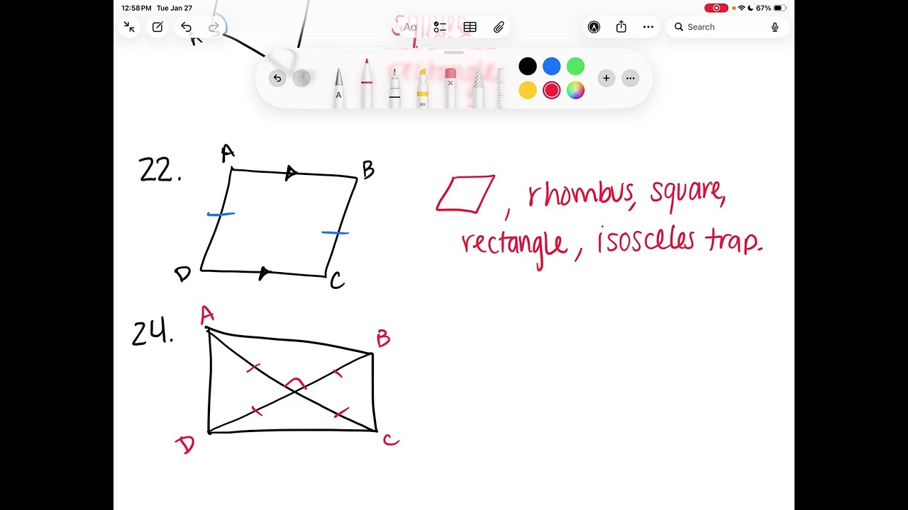 Geometry 6.6 Special Quadrilaterals