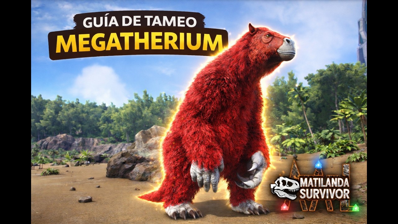 Como TAMEAR a un MEGATERIO en ARK Survival ASCENDED | Guía de tameo del Megatherium 2026