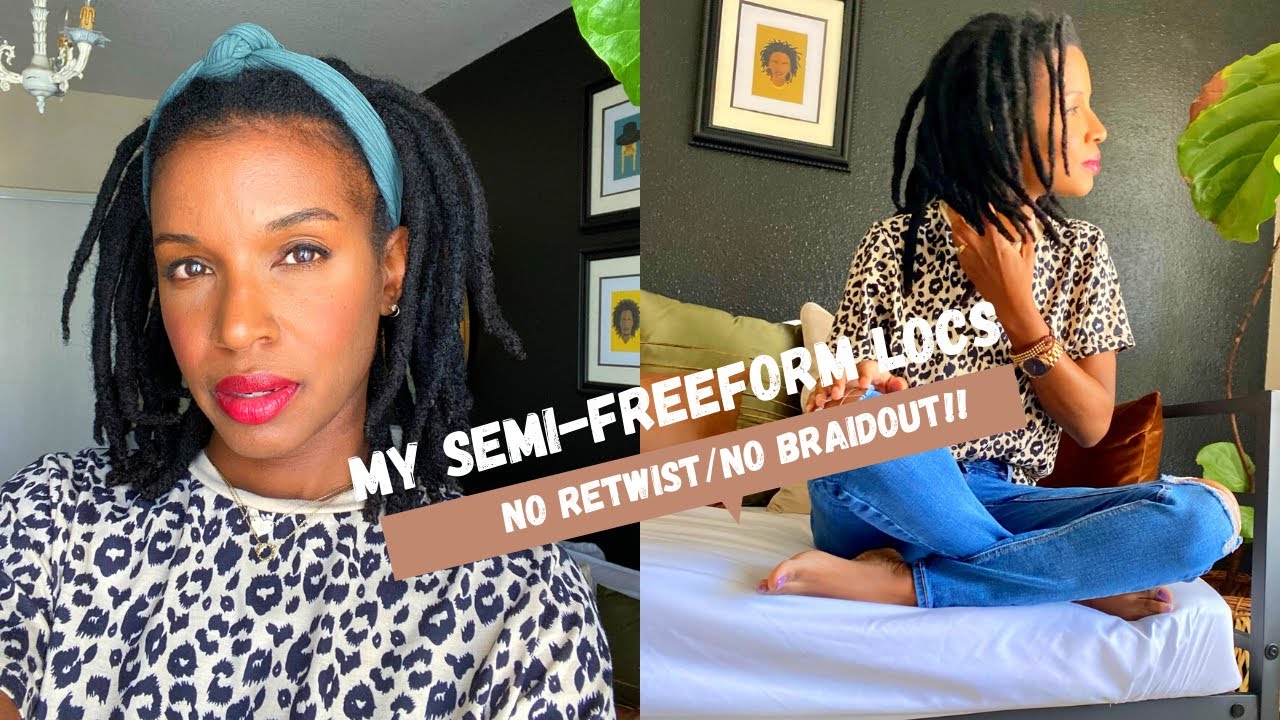 MY SEMI-FREEFORM LOCS | No Retwist, No Braidout!!