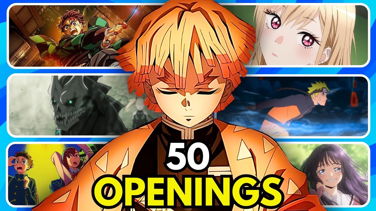 ANIME OPENING QUIZ🔥 - 50 Openings [VERY EASY - VERY HARD]