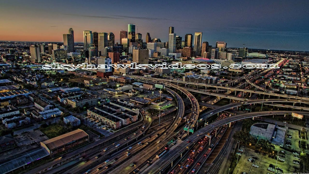 Houston  Drone - Downtown - Galleria & Other Areas - 4K-HD