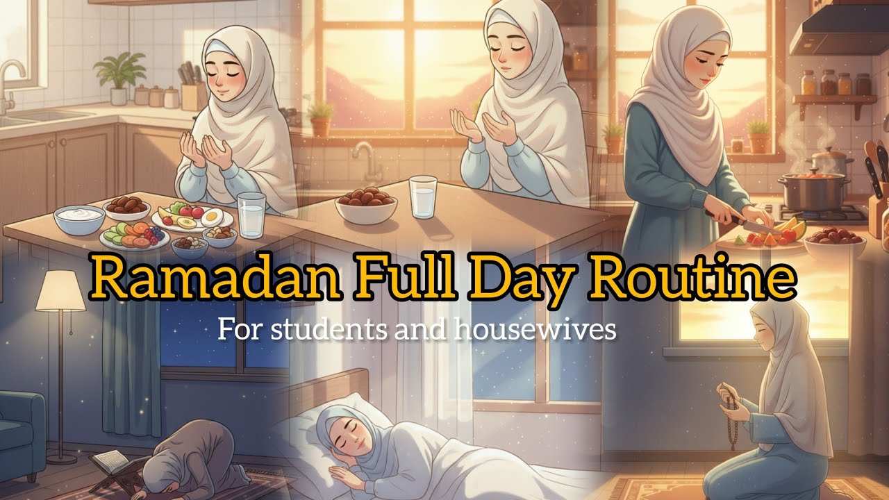 A Gentle & Realistic Ramadan Routine for Tired Students and Homemakers | No Burnout | NoorBliss