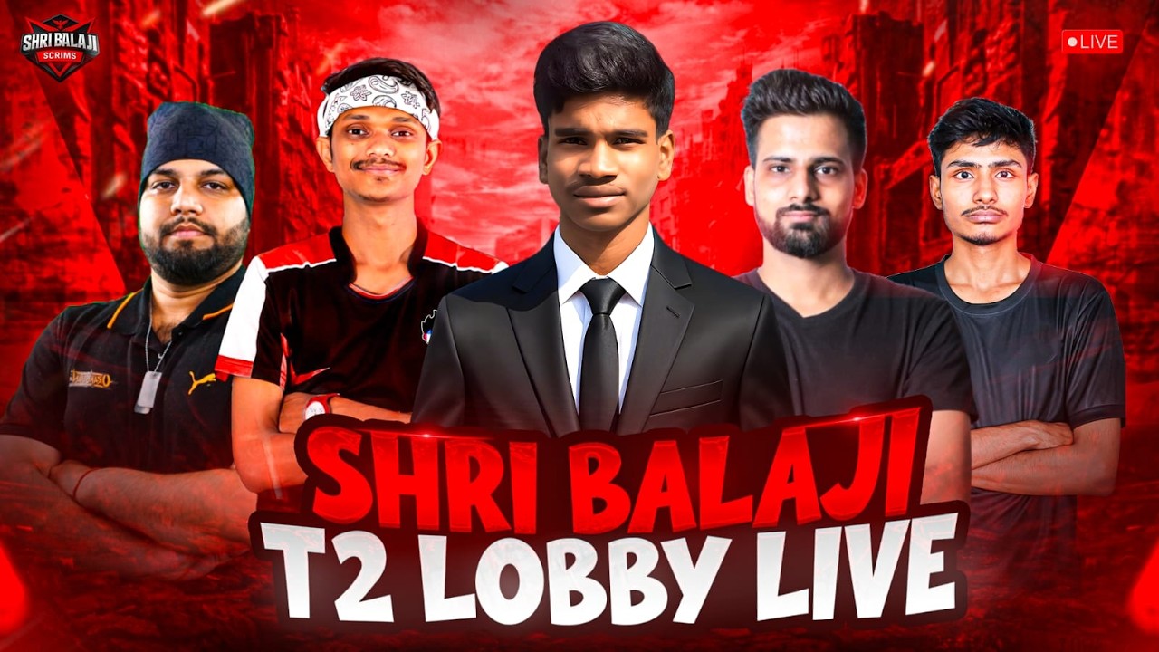 🔴FREE FIRE GRAND FAINAL || SHRI BALAJI || FT : T2 TEAMS WITH HSG_HARSH #esportscommunity