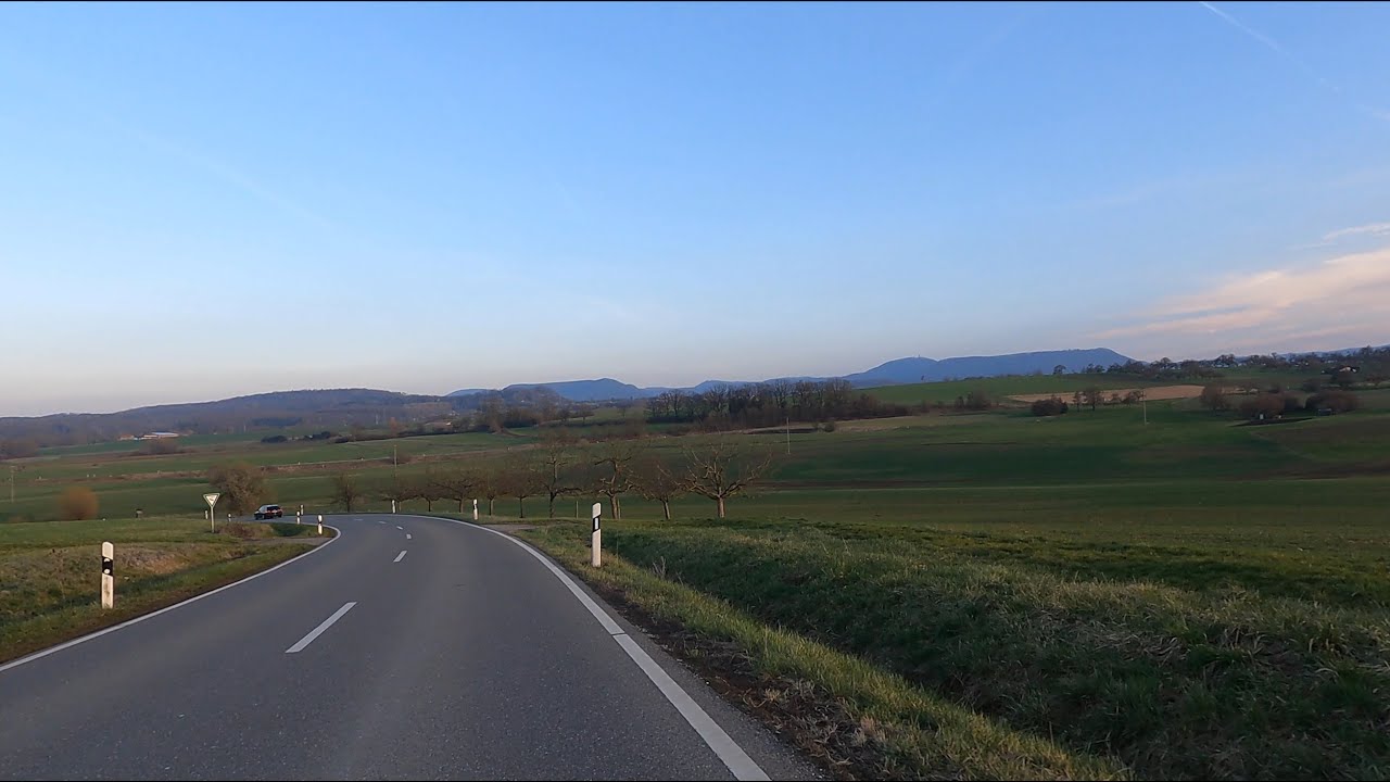 Fahrt mit dem Fahrrad von Tübingen nach Reutlingen über Stockach, Immenhausen, Mähringen und Hohbuch