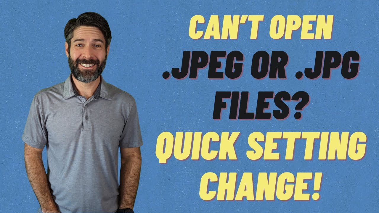 Не удаётся открыть файл .jpeg или .jpg в Windows 10 или 11? (Быстрое изменение настроек для решен...