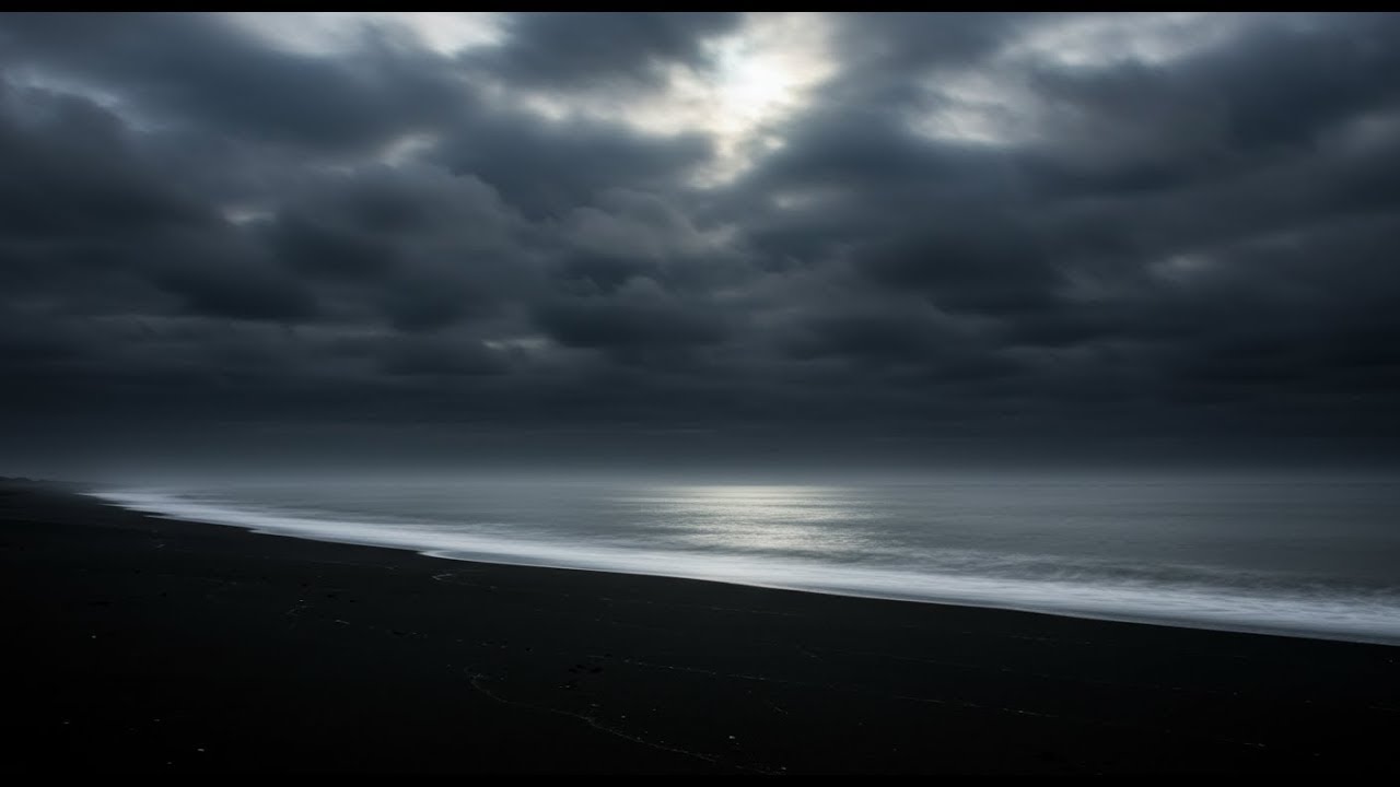 Calming Ocean Waves Sounds | Quiet Night to Reduce Anxiety and Overthinking with Calm Ocean Rhythm