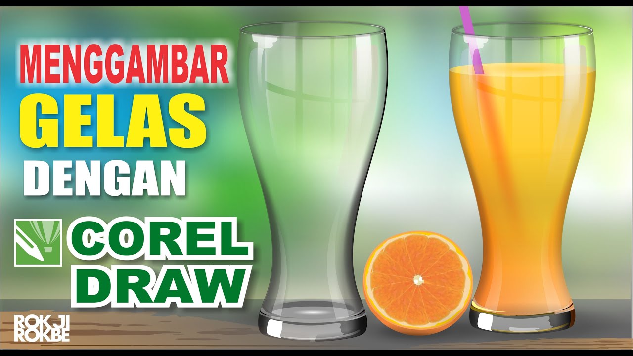 Cara Membuat gambar Gelas Realis 3d menggunakan corelDRAW x7