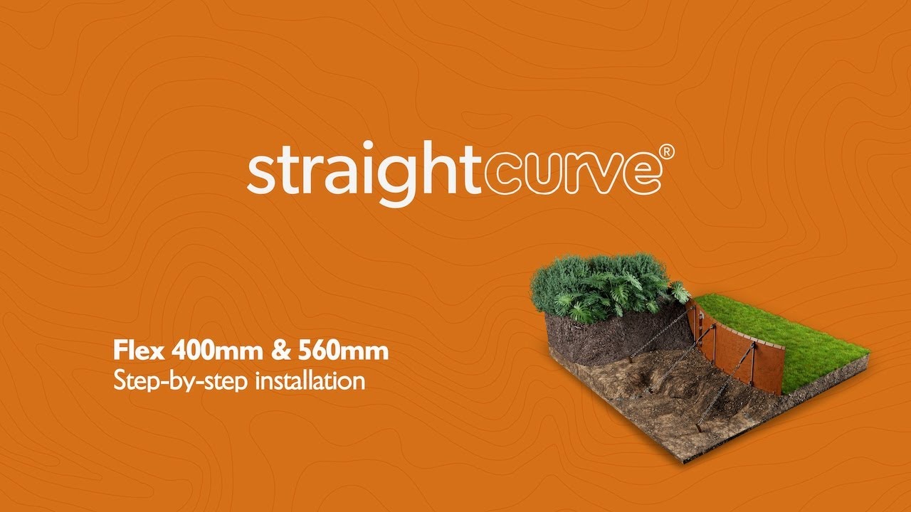 Straightcurve® 2025 - Flex Garden Edging - 400 & 560mm - 15.75 & 22 inch - Installation Video