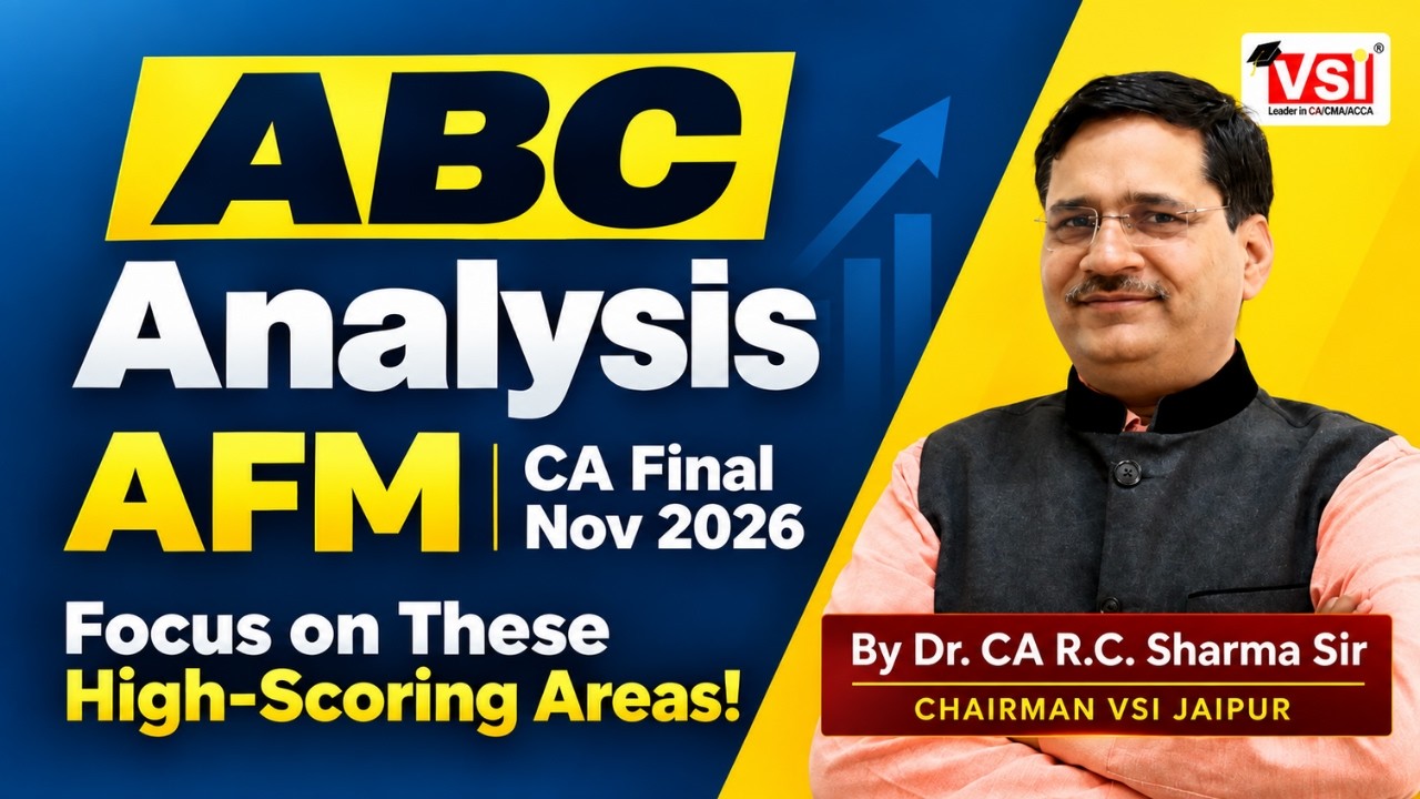 ABC Analysis of AFM | CA Final Nov 2026 | Score 80+ with This Smart Strategy! 🎯