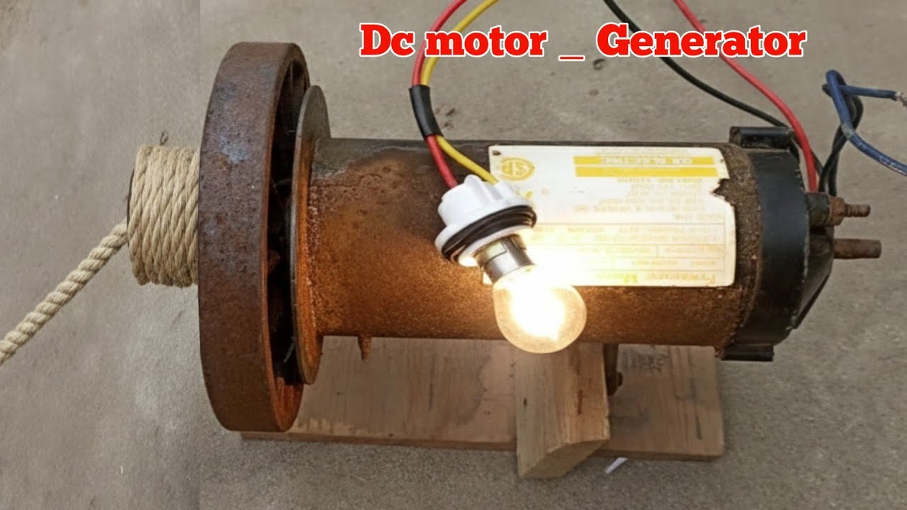 Thredmill motor as generator 