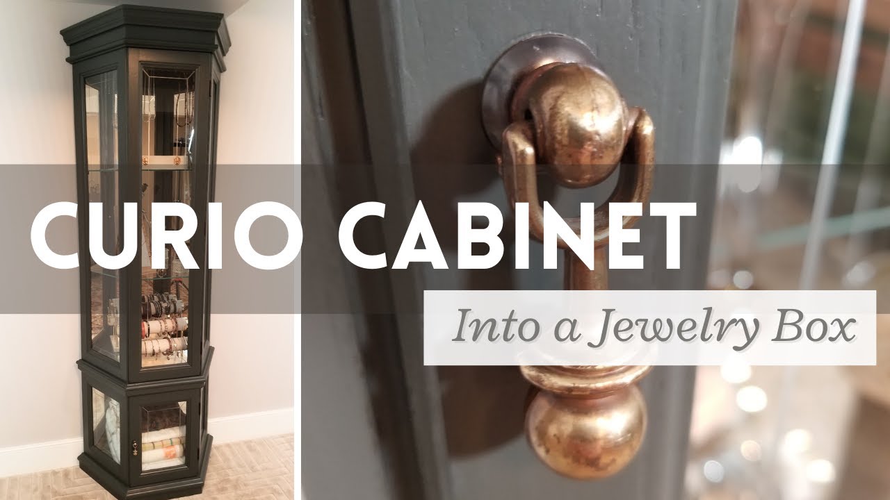 Facebook Furniture Flip: Upcycling a Curio Cabinet into Jewelry Display | Painted Furniture Project