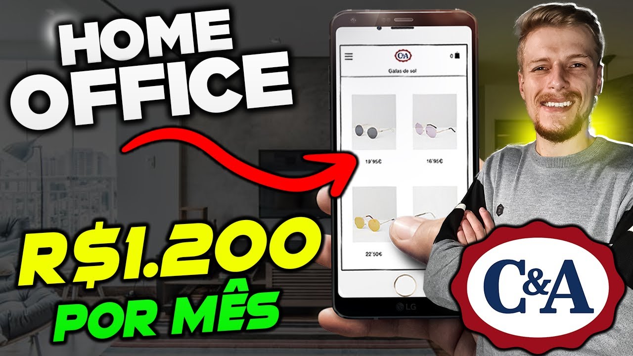 🤑 TRABALHAR EM CASA PARA A C&A (GRÁTIS) - Comece ainda hoje a trabalhar em HOME OFFICE! (R$1200 MÊS)