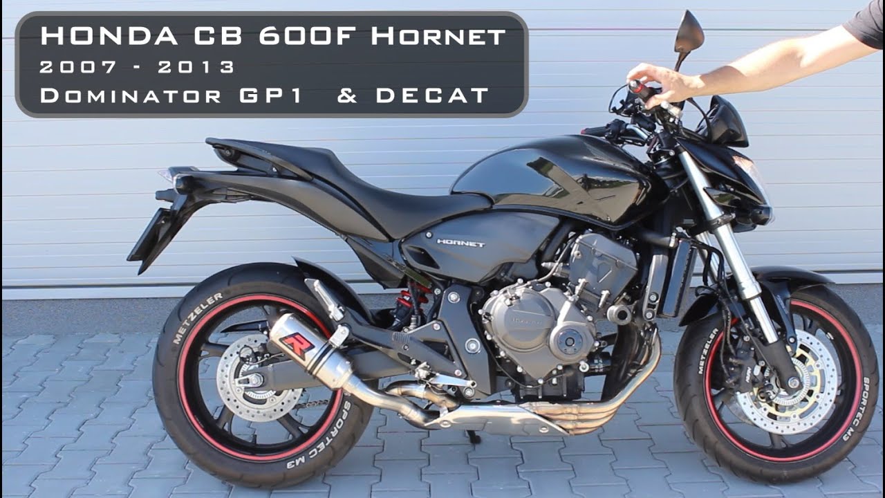 Honda CB 600F Hornet 2007-2013  ⚡️Dominator Kompilacja dźwięk&oacute;w wydech&oacute;w 🏍 Decat - Katalizator PC41