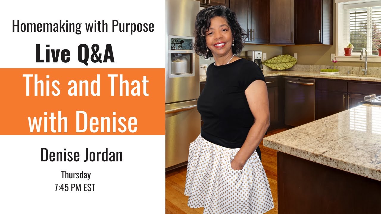 Homemaking with Purpose Live Q&A | Answering Laundry and Homemaking Questions