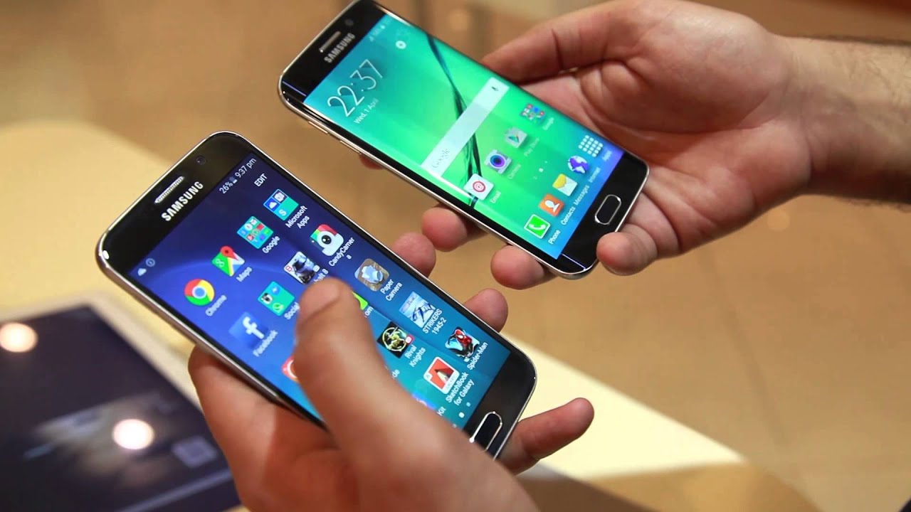 مقارنة بين هاتف سامسونج جالكسي اس 6 و جالكسي اس 6 ايدج - Galaxy S6 vs Galaxy S6 Edge