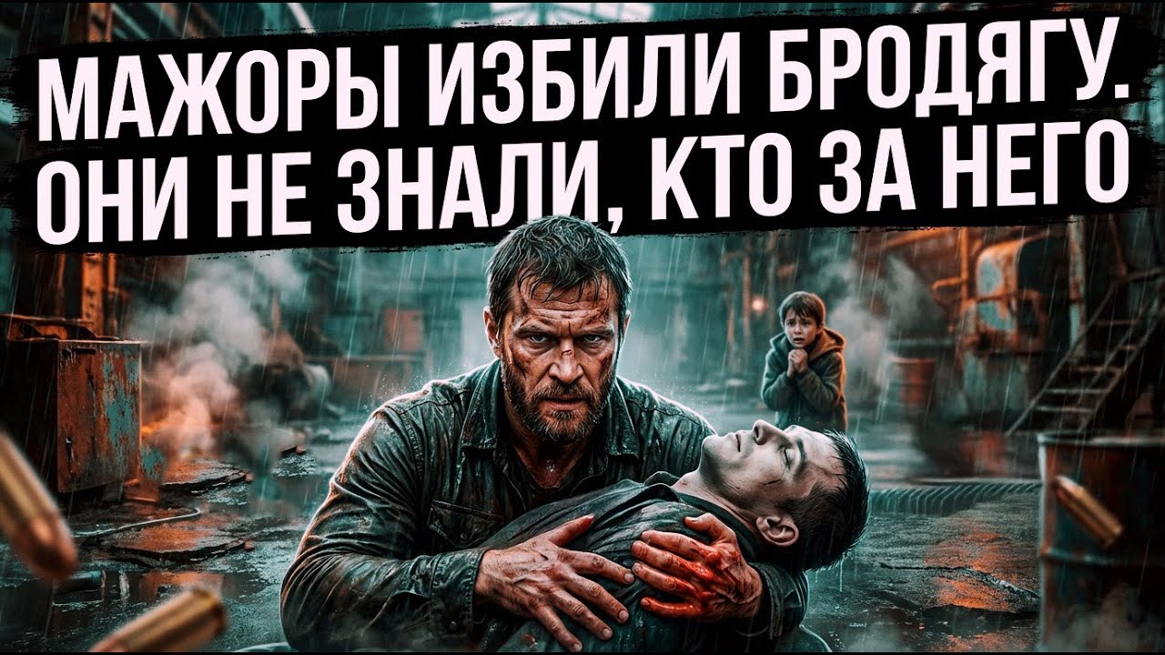 Мажоры избили бродягу. Они не знали, что его связывает с ГЛАВНЫМ ВОРом города