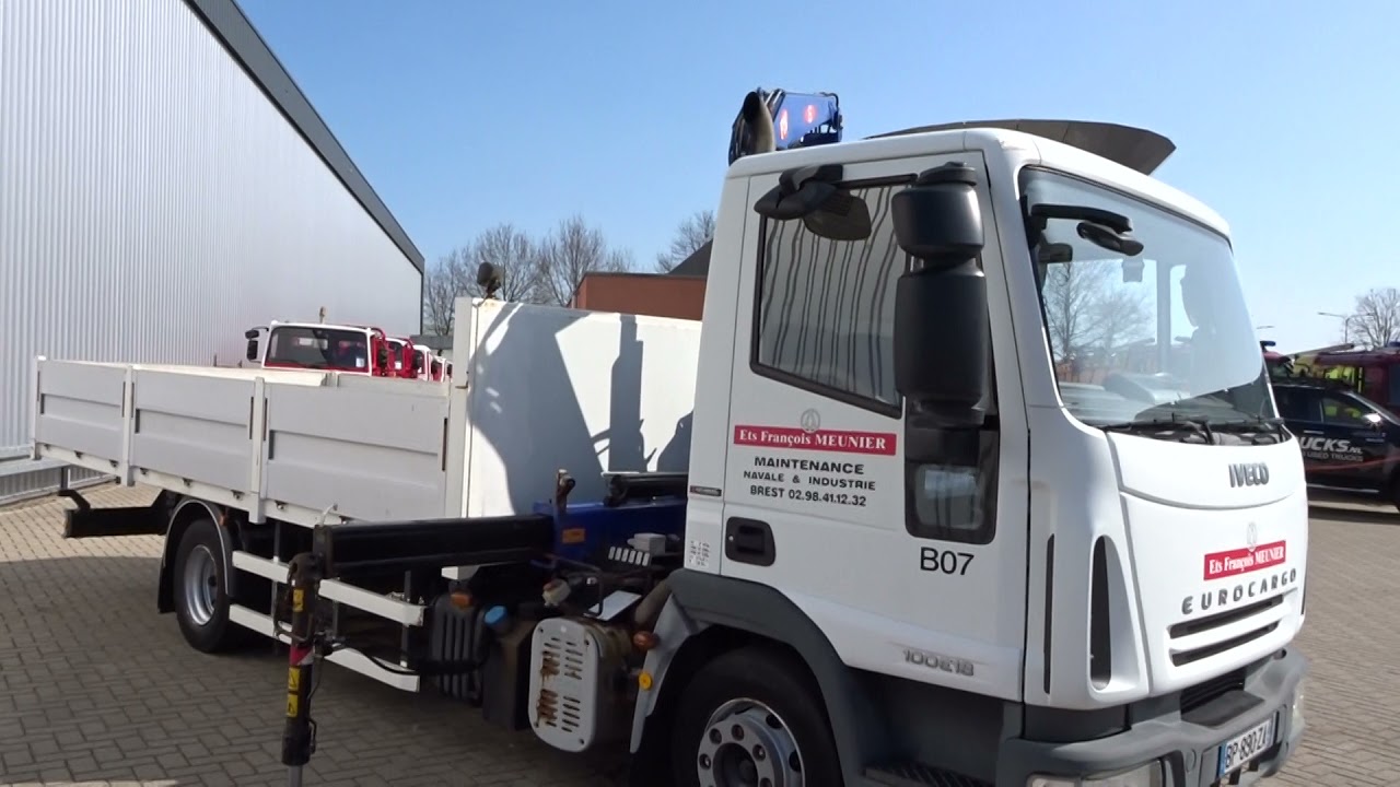 Top Trucks 4214 Iveco EUROCARGO 100E184x2 6TM Kraan, Crane, Kran, Grue