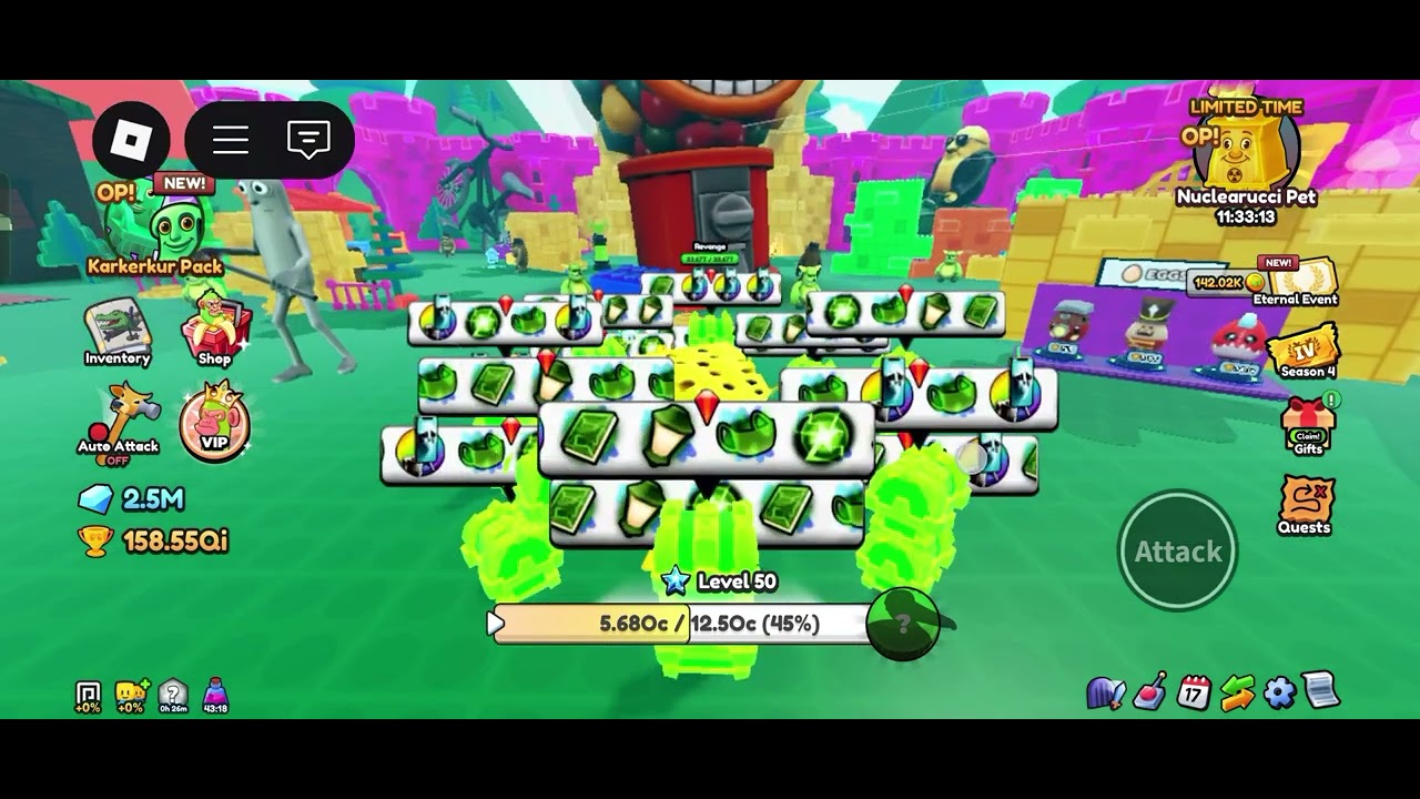 OPEN 100 hotspot crate In brainrot evolution
