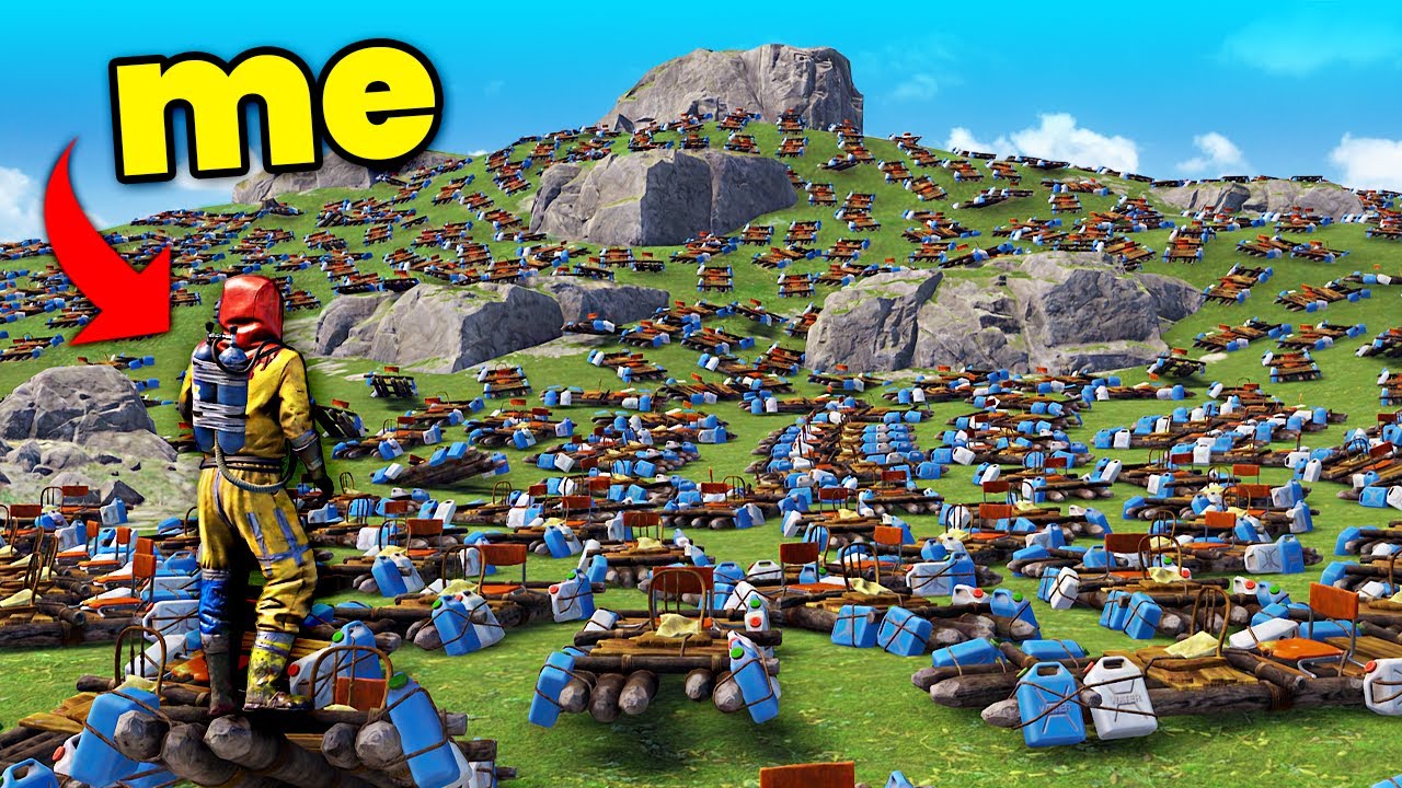 Destroying a Pay-to-win Rust Server with 5,000 Rafts ☠️