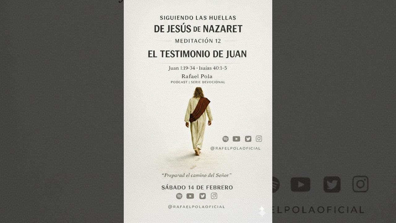 el testimonio de Juan. Siguiendo las huellas de Jesús de Nazaret 12