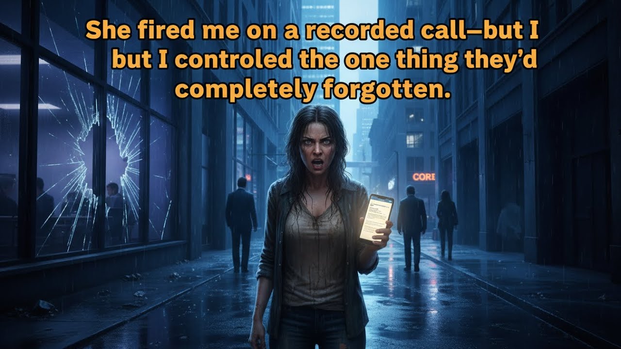 SHE FIRED ME ON A RECORDED CALL—BUT I CONTROLLED THE ONE THING THEY’D COMPLETELY FORGOTTEN EXISTED